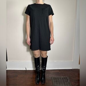 Gap 100% Cotton Black Shirt Dress Size M NWT